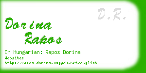 dorina rapos business card